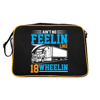 Je n’ai pas l’impression d’avoir 18 roues - Sac Retro - noir/or - Dos