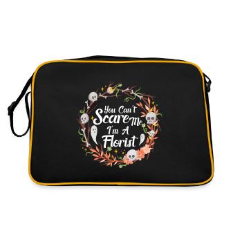 You can't scare me I'm a florist - Retro Bag - black/gold - Back