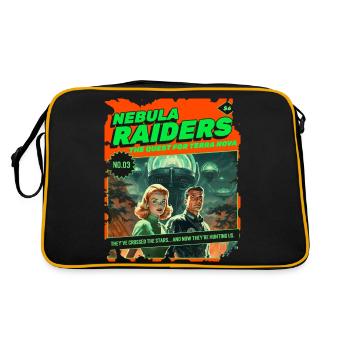 Nebula Raiders, 50s, 1950's Comic, Space - Retro Bag - black/gold - Back