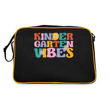 Kindergarten Vibes Kids Crew Retro Premier jour - Sac Retro - noir/or - Dos