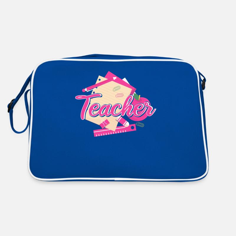 Pink Teacher 90s Teacher Students 100th Day of Retro Bag