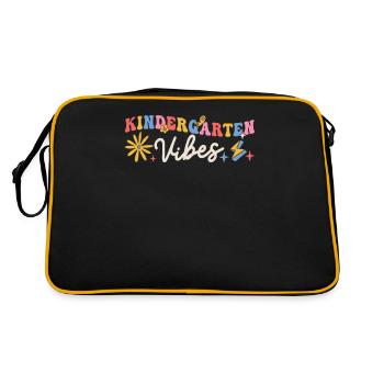Kindergarten Vibes Kids Crew Retro Premier jour - Sac Retro - noir/or - Dos