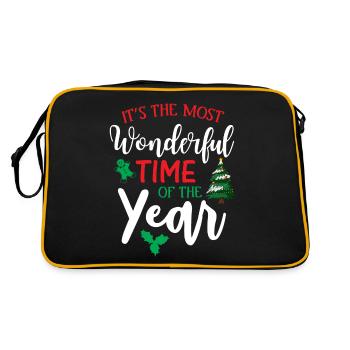 C’est la période la plus merveilleuse de l’année - Sac Retro - noir/or - Dos