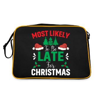 Probablement tard pour Noël - Sac Retro - noir/or - Dos