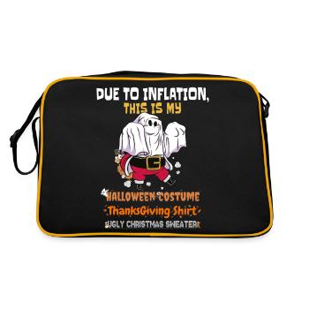 En raison de l’inflation, c’est mon Halloween - Sac Retro - noir/or - Dos