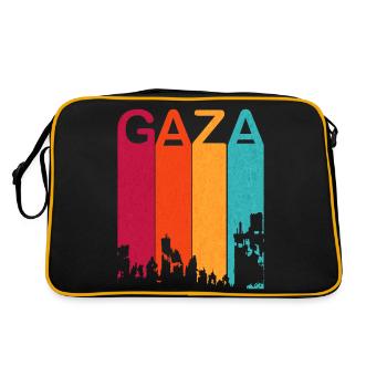 Retro Gaza is under attack 2023 - Retro Bag - black/gold - Back