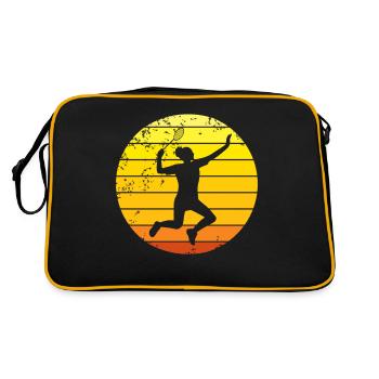 Badminton badminton player - Retro Bag - black/gold - Back