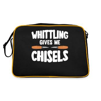 Wood Shining Wood Carving - Retro Bag - black/gold - Back