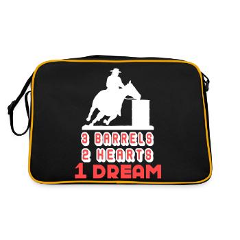 Barrel Racing Barrel Racing Lover - Retro Bag - black/gold - Back