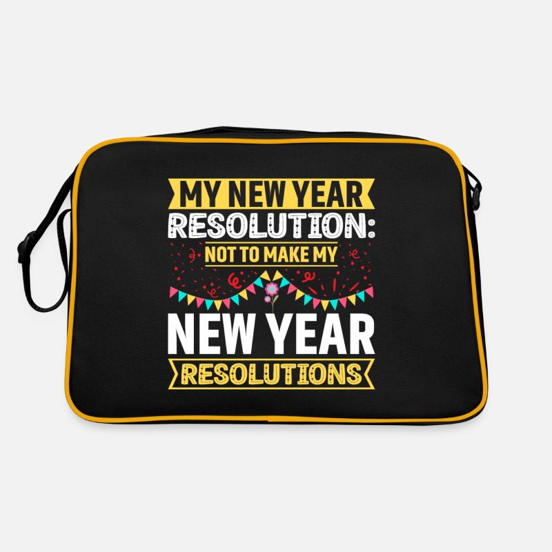 My resolution: No New Year's resolutions Retro Bag