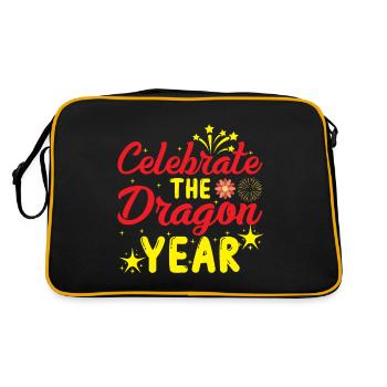 Célébrez l’année du Dragon - Sac Retro - noir/or - Dos