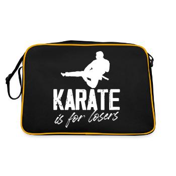 Le karaté, c’est pour les perdants Concevez pour une piquante, alors faites-le - Sac Retro - noir/or - Dos