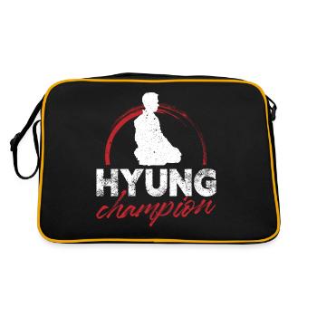 hyung champion Design pour un fan de tang so do - Sac Retro - noir/or - Dos