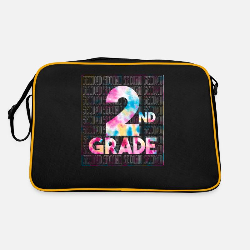Tie Dye 2nd Grade Typography Team Second Grade Retro Bag