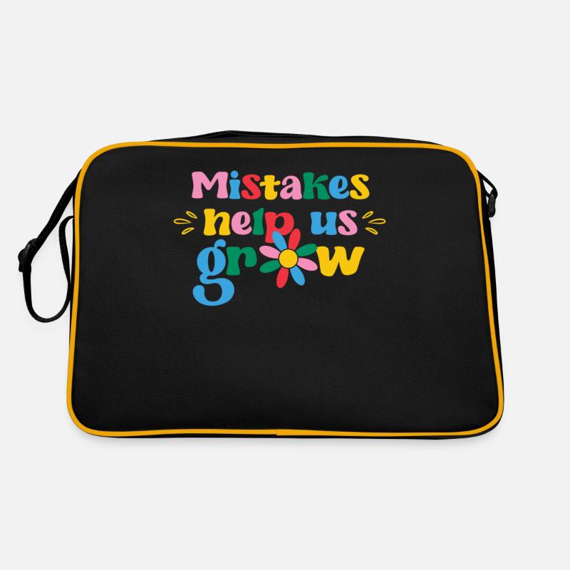 Mistakes Help Us Grow Funny Growth Retro Bag