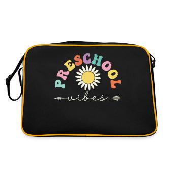 Préscolaire Vibes Enseignant Étudiant Rétro 100 Jours - Sac Retro - noir/or - Dos