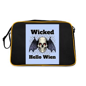 Halloween - Hello Wien - wicked hello wien - Sac Retro - noir/or - Dos