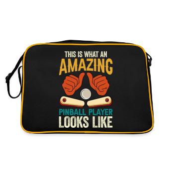 Pinball Machine Pinball Machine - Retro Bag - black/gold - Back