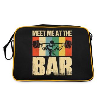 Retrouvez-moi au bar Entraînement Entraînement Haltérophilie - Sac Retro - noir/or - Dos