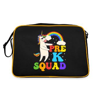 100e jour d’école de l’escouade Pre-K Flossing Unicorn - Sac Retro - noir/or - Dos