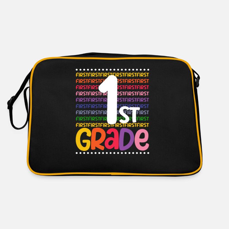 Équipe de typographie de 1ère année 100 élèves de première année. Sac Retro