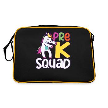 100e jour d’école de l’escouade Pre-K Flossing Unicorn - Sac Retro - noir/or - Dos