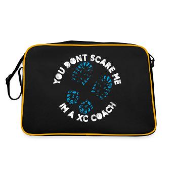 You don't scare me Im a xc coach Design for a xc - Retro Bag - black/gold - Back