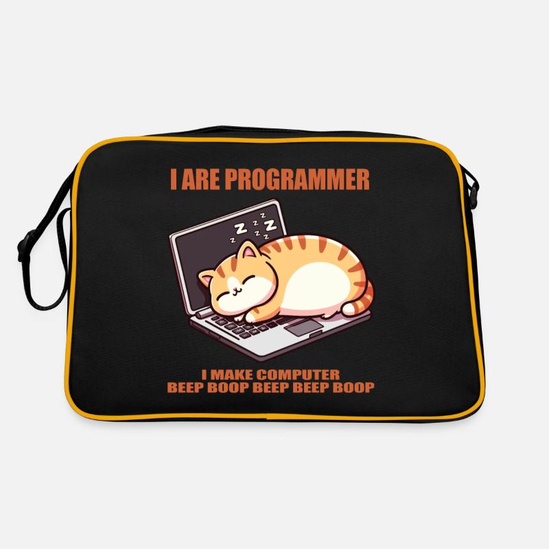 Je suis programmeur, gros chat endormi Sac Retro