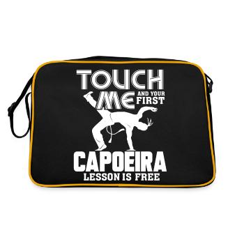 Capoeira First Capoeira Lesson Is Free - Retro Bag - black/gold - Back