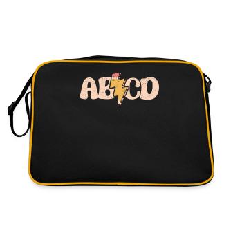 ABCD Lightning Leopard crayon 100e jour de l’école - Sac Retro - noir/or - Dos