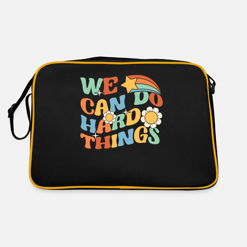 Nous pouvons faire des choses difficiles Enseignant 100e jour d’école Sac Retro