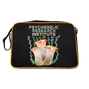 Champignons Psychédéliques, Psychédélique, Dicton - Sac Retro - noir/or - Dos