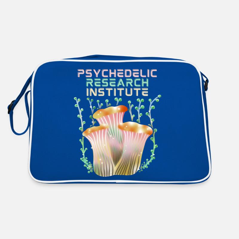 Psychedelische Pilze, Psychedelic, Spruch Retro Tasche