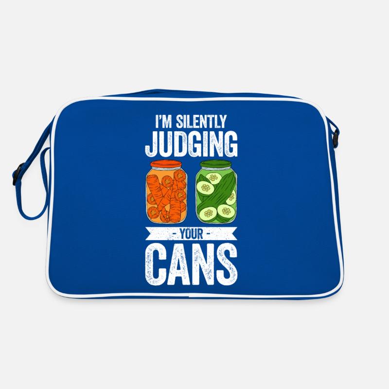 I'm Silently Judging Your Cans Retro Tasche