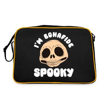Halloween Pumpkin Halloween Ghost - Retro Bag - black/gold - Back
