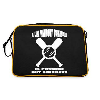 Baseball Baseball Player Baseball Team Baseball Player - Retro Bag - black/gold - Back