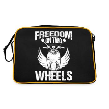 Freedom On Two Wheels Moped Scooter - Retro Bag - black/gold - Back