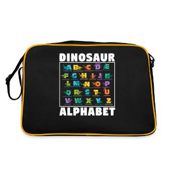 Retour à l’école Types de dinosaures Alphabet - Sac Retro - noir/or - Dos