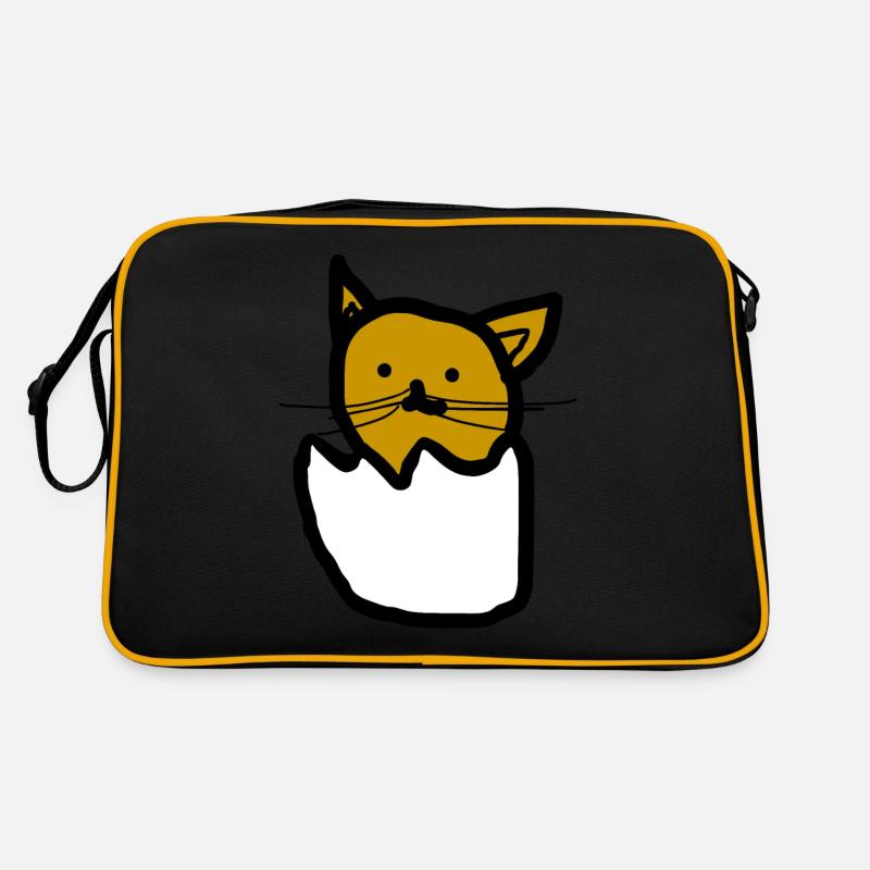 Katze Retro Tasche