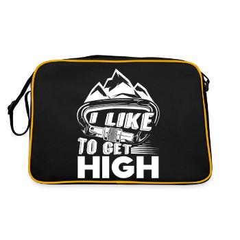 Climbing Climbing I Like To Get High - Retro Bag - black/gold - Back