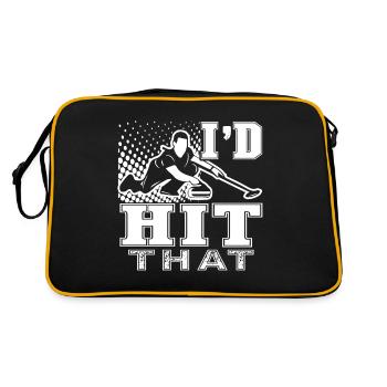 Curling Curling I'd Hit That - Retro Bag - black/gold - Back
