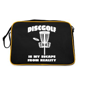 Disc Golf Dire Disc Golfer Drôle Disc Golfeur - Sac Retro - noir/or - Dos