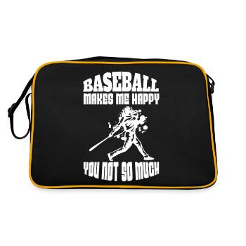 baseball player baseball baseball team baseball player - Retro Bag - black/gold - Back