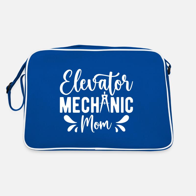 Funny Elevator Inspector Elevator Mechanic Mom Retro Tasche