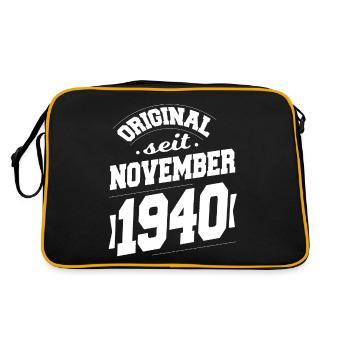 November 1940 Original seit 83 Jahren Mann Frau - Retro Tasche - Schwarz/Gold - Hinten