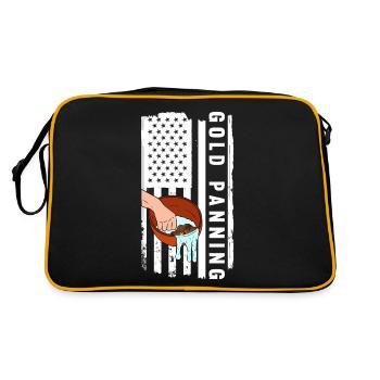Orpaillage Recherche d’or - Sac Retro - noir/or - Dos