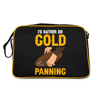 Orpaillage Recherche d’or - Sac Retro - noir/or - Dos