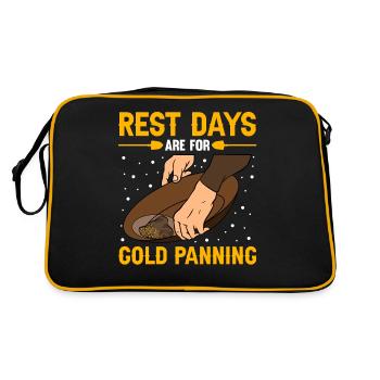 Orpaillage Recherche d’or - Sac Retro - noir/or - Dos