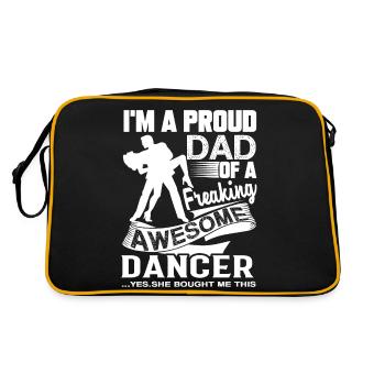 Dancer Proud Dancer Dad - Retro Bag - black/gold - Back