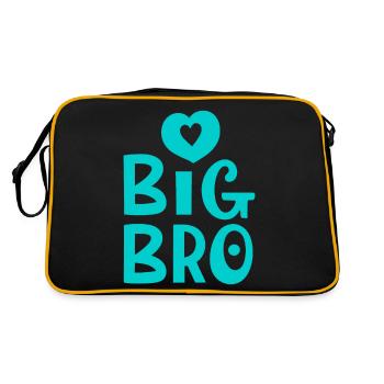 BIG BRO - Retro Bag - black/gold - Back